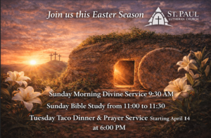 Read more about the article Join St Paul this Easter Season for Services on Sunday and Tuesday in Clarence NY