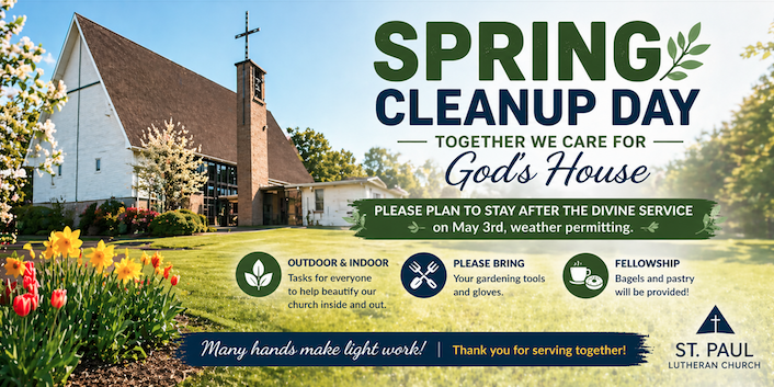 Read more about the article Spring Clean Up Day for Lutheran Churches in Clarence NY
