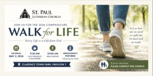 Read more about the article Join St Paul Lutheran Church for the 2026 CompassCare Walk for Life