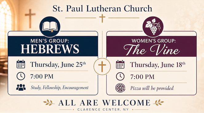 Read more about the article St Paul Lutheran Church Groups Gather Around God’s Word